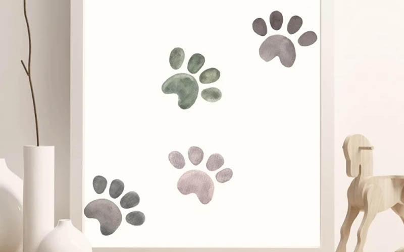 Watercolor paw prints clipart, Hand painted animals paws, Puppy paws 20 png, Earth tones cat paws, Pawprint clip art
